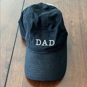 NWT!Black 'DAD' Baseball Cap